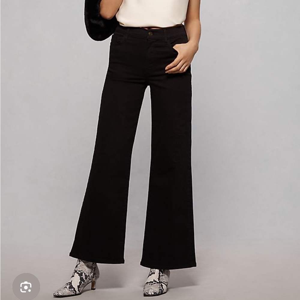 FRAME Le Slim Palazzo Long High Rise Wide Leg Jean